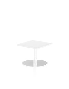 Dynamic Italia 600mm Poseur Square Table White Top 475mm High Leg ITL0210