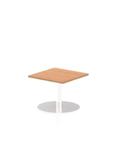 Dynamic Italia 600mm Poseur Square Table Oak Top 475mm High Leg ITL0212