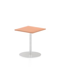 Dynamic Italia 600mm Poseur Square Table Beech Top 720mm High Leg ITL0214