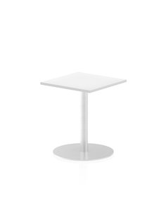 Dynamic Italia 600mm Poseur Square Table White Top 720mm High Leg ITL0216