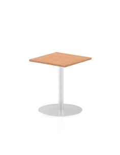 Dynamic Italia 600mm Poseur Square Table Oak Top 720mm High Leg ITL0218
