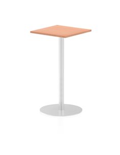 Dynamic Italia 600mm Poseur Square Table Beech Top 1145mm High Leg ITL0220