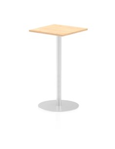 Dynamic Italia 600mm Poseur Square Table Maple Top 1145mm High Leg ITL0223