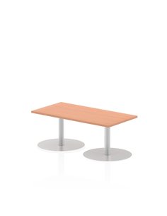 Dynamic Italia 1200 x 600mm Poseur Rectangular Table Beech Top 475mm High Leg ITL0226