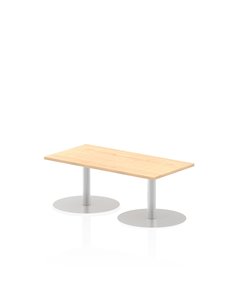 Dynamic Italia 1200 x 600mm Poseur Rectangular Table Maple Top 475mm High Leg ITL0229
