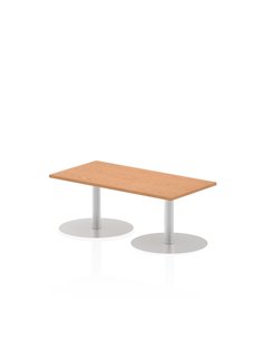 Dynamic Italia 1200 x 600mm Poseur Rectangular Table Oak Top 475mm High Leg ITL0230