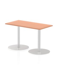 Dynamic Italia 1200 x 600mm Poseur Rectangular Table Beech Top 720mm High Leg ITL0232