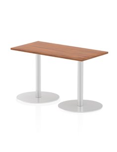 Dynamic Italia 1200 x 600mm Poseur Rectangular Table Walnut Top 720mm High Leg ITL0233