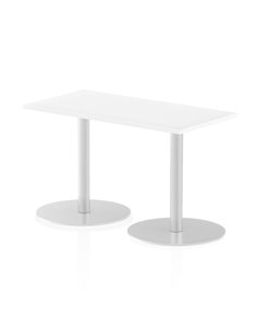 Dynamic Italia 1200 x 600mm Poseur Rectangular Table White Top 720mm High Leg ITL0234