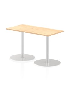 Dynamic Italia 1200 x 600mm Poseur Rectangular Table Maple Top 720mm High Leg ITL0235
