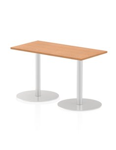 Dynamic Italia 1200 x 600mm Poseur Rectangular Table Oak Top 720mm High Leg ITL0236