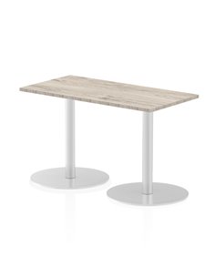Dynamic Italia 1200 x 600mm Poseur Rectangular Table Grey Oak Top 720mm High Leg ITL0237