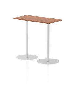 Dynamic Italia 1200 x 600mm Poseur Rectangular Table Walnut Top 1145mm High Leg ITL0239