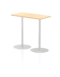 Dynamic Italia 1200 x 600mm Poseur Rectangular Table Maple Top 1145mm High Leg ITL0241