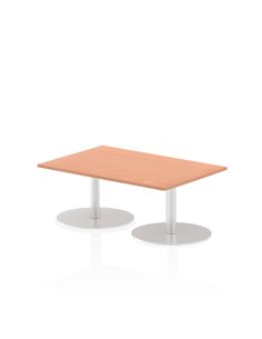 Dynamic Italia 1200 x 800mm Poseur Rectangular Table Beech Top 475mm High Leg ITL0244