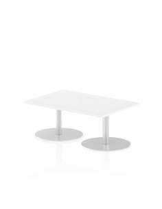 Dynamic Italia 1200 x 800mm Poseur Rectangular Table White Top 475mm High Leg ITL0246