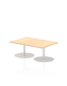 Dynamic Italia 1200 x 800mm Poseur Rectangular Table Maple Top 475mm High Leg ITL0247