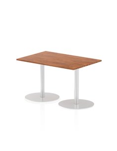 Dynamic Italia 1200 x 800mm Poseur Rectangular Table Walnut Top 720mm High Leg ITL0251