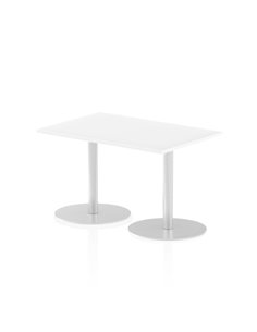 Dynamic Italia 1200 x 800mm Poseur Rectangular Table White Top 720mm High Leg ITL0252