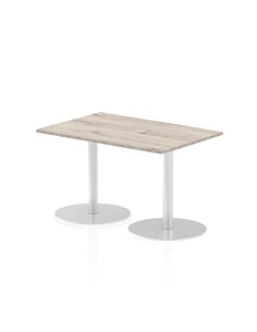 Dynamic Italia 1200 x 800mm Poseur Rectangular Table Grey Oak Top 720mm High Leg ITL0255