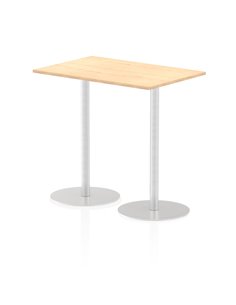 Dynamic Italia 1200 x 800mm Poseur Rectangular Table Maple Top 1145mm High Leg ITL0259