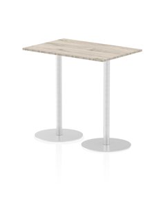 Dynamic Italia 1200 x 800mm Poseur Rectangular Table Grey Oak Top 1145mm High Leg ITL0261