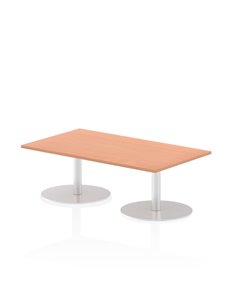 Dynamic Italia 1400 x 800mm Poseur Rectangular Table Beech Top 475mm High Leg ITL0262