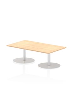 Dynamic Italia 1400 x 800mm Poseur Rectangular Table Maple Top 475mm High Leg ITL0265