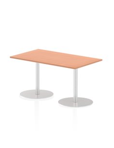 Dynamic Italia 1400 x 800mm Poseur Rectangular Table Beech Top 720mm High Leg ITL0268