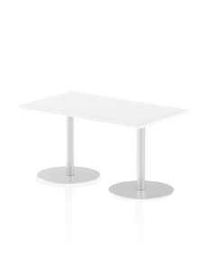 Dynamic Italia 1400 x 800mm Poseur Rectangular Table White Top 720mm High Leg ITL0270