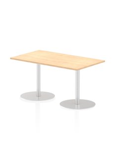 Dynamic Italia 1400 x 800mm Poseur Rectangular Table Maple Top 720mm High Leg ITL0271