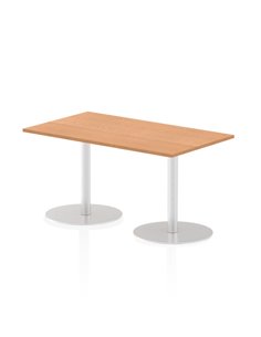 Dynamic Italia 1400 x 800mm Poseur Rectangular Table Oak Top 720mm High Leg ITL0272