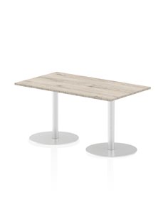 Dynamic Italia 1400 x 800mm Poseur Rectangular Table Grey Oak Top 720mm High Leg ITL0273