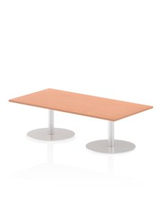 Dynamic Italia 1600 x 800mm Poseur Rectangular Table Beech Top 475mm High Leg ITL0280