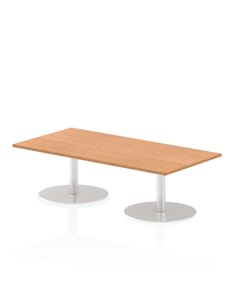 Dynamic Italia 1600 x 800mm Poseur Rectangular Table Oak Top 475mm High Leg ITL0284