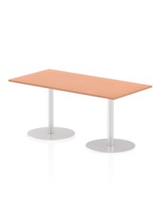 Dynamic Italia 1600 x 800mm Poseur Rectangular Table Beech Top 720mm High Leg ITL0286