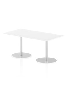 Dynamic Italia 1600 x 800mm Poseur Rectangular Table White Top 720mm High Leg ITL0288