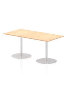 Dynamic Italia 1600 x 800mm Poseur Rectangular Table Maple Top 720mm High Leg ITL0289