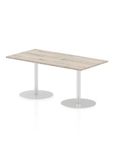 Dynamic Italia 1600 x 800mm Poseur Rectangular Table Grey Oak Top 720mm High Leg ITL0291