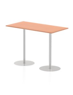 Dynamic Italia 1600 x 800mm Poseur Rectangular Table Beech Top 1145mm High Leg ITL0292