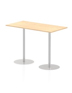 Dynamic Italia 1600 x 800mm Poseur Rectangular Table Maple Top 1145mm High Leg ITL0295