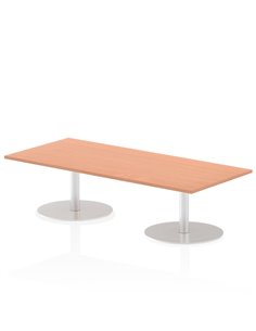 Dynamic Italia 1800 x 800mm Poseur Rectangular Table Beech Top 475mm High Leg ITL0298
