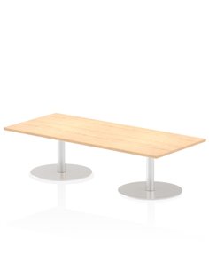 Dynamic Italia 1800 x 800mm Poseur Rectangular Table Maple Top 475mm High Leg ITL0301