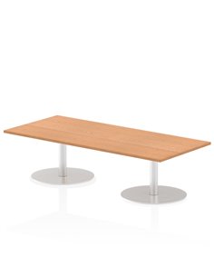 Dynamic Italia 1800 x 800mm Poseur Rectangular Table Oak Top 475mm High Leg ITL0302