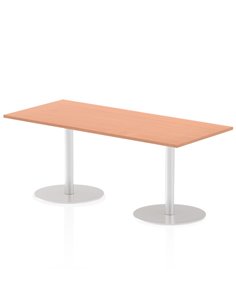 Dynamic Italia 1800 x 800mm Poseur Rectangular Table Beech Top 720mm High Leg ITL0304