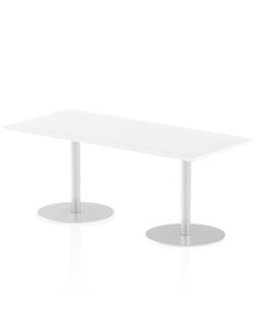 Dynamic Italia 1800 x 800mm Poseur Rectangular Table White Top 720mm High Leg ITL0306