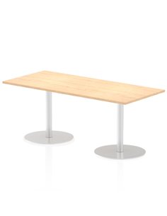 Dynamic Italia 1800 x 800mm Poseur Rectangular Table Maple Top 720mm High Leg ITL0307