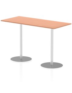 Dynamic Italia 1800 x 800mm Poseur Rectangular Table Beech Top 1145mm High Leg ITL0310