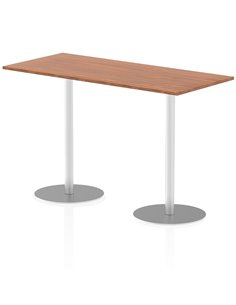 Dynamic Italia 1800 x 800mm Poseur Rectangular Table Walnut Top 1145mm High Leg ITL0311