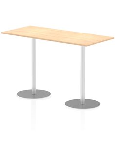 Dynamic Italia 1800 x 800mm Poseur Rectangular Table Maple Top 1145mm High Leg ITL0313